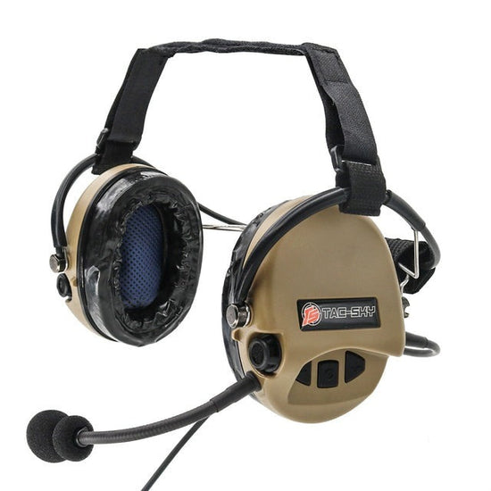 Casque Audio Anti-bruit casque de tir tactique oreillette électronique  souple et rembourrée KAKI - Casques anti-bruits électroniques (11383939)